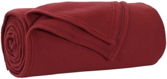 vidaXL Wohndecken 24 Stück Bordeauxrot 170 x 130 cm Fleece 42017109