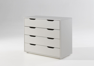 Kommode Kassie 86 x 72 x 43 Schubladenkommode MDF Weiß