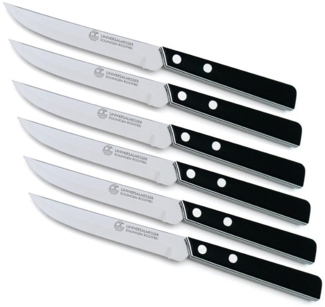 Marsvogel | Universalmesser-Set | 6-teilig | schwarz/weiß | feine Zahnung | gerade Klinge | ideal für präzise Schneidarbeiten