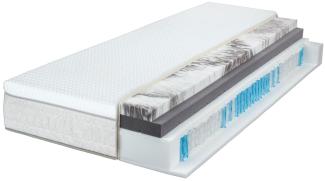 Breckle 'Sinfonia 1000 TFK Gel Turn' 7-Zonen Boxspring-Matratze H2/H3 inkl. integrierter Wendetopper, 140x200 cm