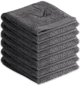 Sansibar Sylt Gästehandtücher Gästetücher 6er Set Frottier-Serie "Classic" (Set, 6-tlg), mit hochwertiger Sansibar Säbel-Stickerei, pflegeleicht