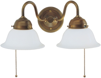 Wandleuchte A20-11op Berliner Messing