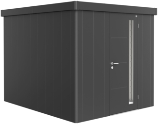 Biohort Gerätehaus Neo, 3B: 236 x 292 x 222 (b x t x h) cm, dunkelgrau-metallic