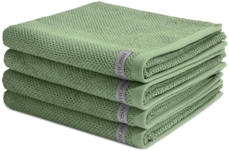 Ross Selection 4 tlg. Frottier-Set - 4 X Handtuch (50 X 100cm) - 540 g/m2 - Piniengrün