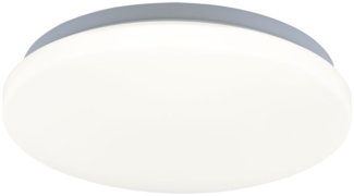 LED Deckenlampe, weiß, Metall, neuralweiß, rund, D 28 cm