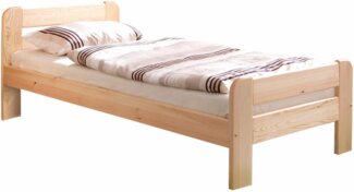 Ticaa Massivholzbett "Bert", FSC®-zertifiziert (Kiefer), Jugendbett, mit Lattenrost (90x200cm, 100x200cm, 140x200cm), ideal für das Kinder- und Jugendzimmer, Massivholz