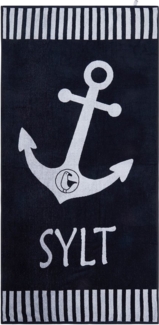 Schietwetter Strandtuch Unisex, Unisex Erw. Strandhandtuch "Sylt" 180x88 cm, Stoff, schnelltrocknend