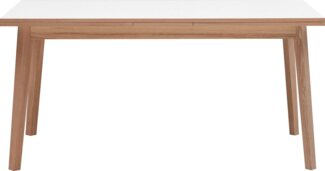 Hammel Furniture Esstisch Basic Single, schnell innenliegende Einlegeplatten ausziehbar, 180(280)x80 cm, Melamin / Massivholz, stabiler dänische Design Tisch