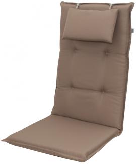 7846 Hochlehner Gartenstuhl Auflagen 8cm Kopfkissen taupe
