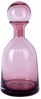 Schäfer Deko Glas Karaffe – Stilvolle Glasflasche für Getränke und als Tischdekoration 34 cm Beere