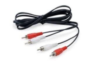 Equip Audiokabel 2xRCA->2xRCA St/St 2.50m schwarz Polybeutel