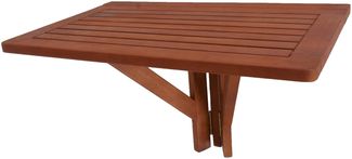 Gartentisch SKAGEN - Eukalyptus, Natur, 60 x 40 x 37 cm | Hängetisch Wetterfest Outdoor Tisch