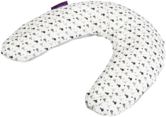 Träumeland T041202 Ersatzbezug Seitenlagerungskissen, Design 2, grau