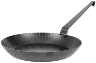 GRÄWE Bratpfanne GRÄWE Eisen-Bratpfanne mit Hakenstiel, 32 cm hoch, mit Riffelung