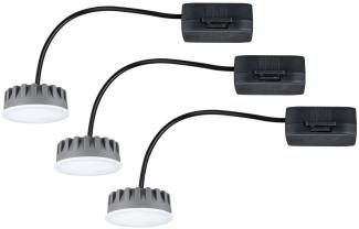 Paulmann 2Easy Einbauleuchten Basis-Set Coin Leuchtmittel UltraSlim satiniert LED 3x6,8W 2700K 230V 51mm7485