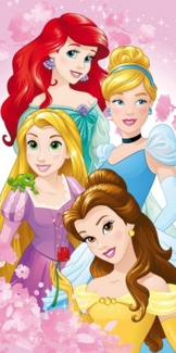 Disney Prinzessinnen Badehandtuch Strandtuch 70x140 cm aus Baumwolle – saugfähig & weich