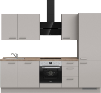 nobilia® Küchenzeile "Touch II", vormontiert, Ausrichtung wählbar, Breite 270 cm, wahlw. mit E-Geräten