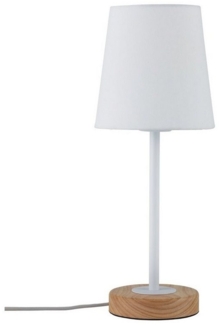 Paulmann No. 79636 Tischleuchte Neordic Stellan Weiß, Holz E27