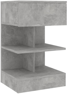 Nachttisch Nachtschrank Betongrau 40x35x65 cm Holzwerkstoff