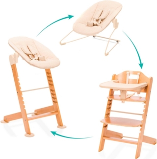 Fillikid Hochstuhl Pia Swing (Set, 3 St), inkl. Neugeborgenenaufsatz und Wippe