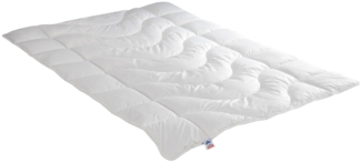 Irisette leichte Sommerdecke Steppbett Lara, aus edlem Baumwolle-Feinperkal, 95 Grad waschbar, inkl. Aufbewahrungstasche, 200x200 cm, weiß