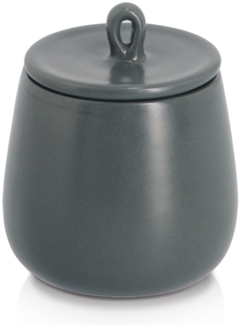 ZELLER 19393 Gewürzdose 220 ml aus Keramik, schwarz