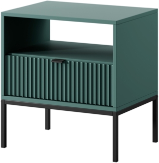 Selsey 'Vellore' Nachttisch mit Schublade, Grün, 54 cm