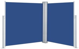 vidaXL Seitenmarkise Ausziehbar Blau 140x600 cm 317992