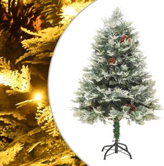 vidaXL Weihnachtsbaum mit Beleuchtung und Kiefernzapfen Grün 120 cm 344295