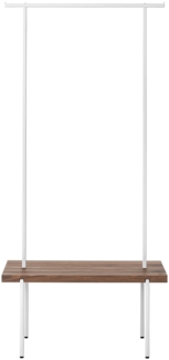 Garderobe Nussbaum 01 S 90 x 40 x 190 weiß