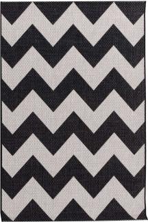 Dekoria Teppich Modern Chevron black/wool 120x170cm