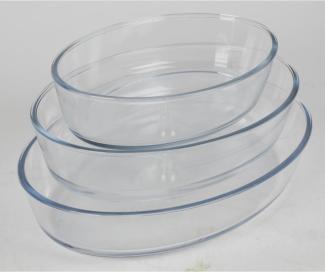 4x Glas-Auflaufform 3er Set Geschirr Küchenhelfer Küche Haushalt wohnen kochen