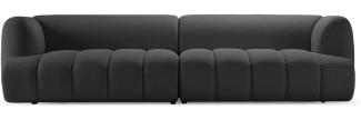 Micadoni Modulares Sofa Harry 4-Sitzer 3D-Stoff Espresso