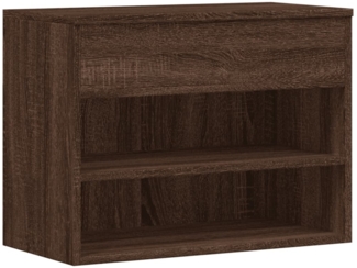 vidaXL Schuhbank Braun Eichen-Optik 60x30x45 cm Holzwerkstoff 816052
