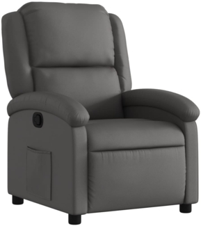 vidaXL Relaxsessel Grau Echtleder 3205923