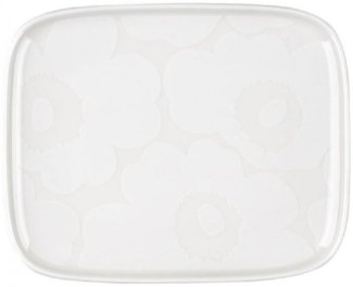 Marimekko Servierplatte Teller Oiva Unikko White (15x12cm)