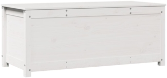 vidaXL Truhe Weiß 110x50x45,5 cm Massivholz Kiefer 823540
