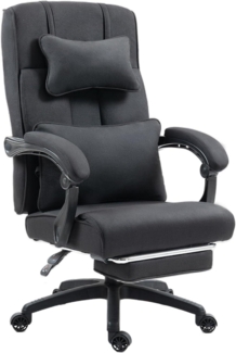 Dowinx Ergonomischer Chefsessel Bürostuhl mit Fußstütze und Verstellbarer
