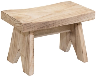 Spetebo Blumenhocker Holz Bank natur (rechteckig, 1 St, x Hocker), zur Dekoration mit Topfpflanzen aller Art