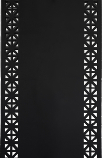 Tischläufer für Zuhause und Garten mit Laserschnittmuster, 140x40 cm aus Polyester Schwarz