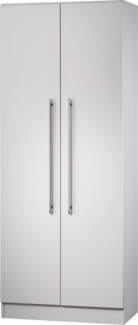 Schrank 5 Ordnerhöhen mit Sockel RE Grau / Grau