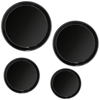 Back- und Pizzablech Ø 24 cm aus emailliertem Stahl von GSD-Haushaltsgeräte / Pizzablech / Pizzaform / Kuchenform / Form / Emailleform