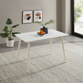 OTTO home Esstisch Rylee, mit kratzfester Sintersteinplatte und modernem Metallgestell