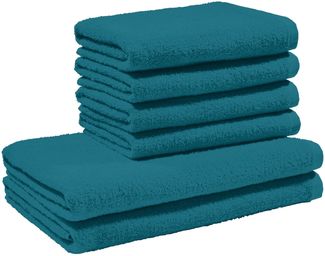 REDBEST Handtücher Frottier-Set "Oceanside" 6-teilig, Leichtfrottier, Leichtfrottier Uni
