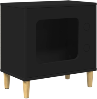 vidaXL Katzenhaus Schwarz 51 x 30 x 52 cm Holzwerkstoff 8000654