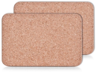 Neuetischkultur Topfuntersetzer Kork-Untersetzer 2-teilig rechteckig, Set, 2-tlg.