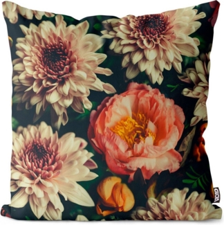 VOID Kissenbezug, (1 Stück), Vintage Blumen Romantik Pfingstrosen Rosen Blumenstrauß Blumenmuster