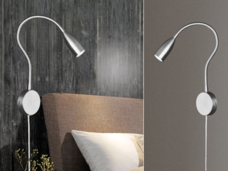 Fischer & Honsel 30703 LED Wandleuchte Sten nickel matt verstellbar