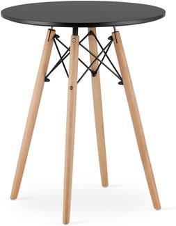 Valora KOVA RUNDTISCH Moderner schwarzer MDF-Esstisch