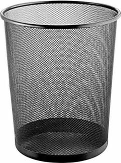 Helit H2519295 - Papierkorb Mesh-Stahl 23L''the circle network'', schwarz